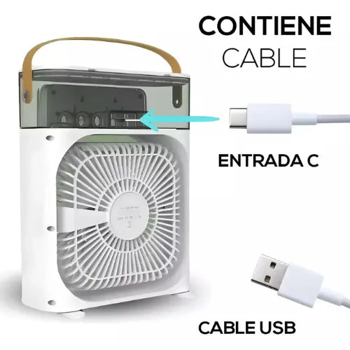 Ventilador Humidificador y Aire Acondicionado Portátil | ❄️¡Despídete del calor!❄️