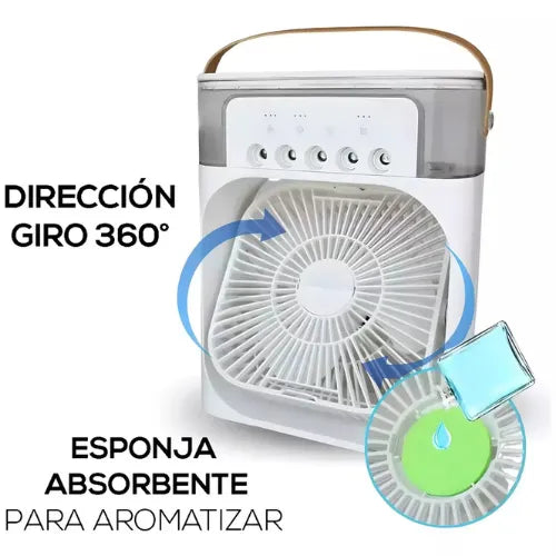 Ventilador Humidificador y Aire Acondicionado Portátil | ❄️¡Despídete del calor!❄️