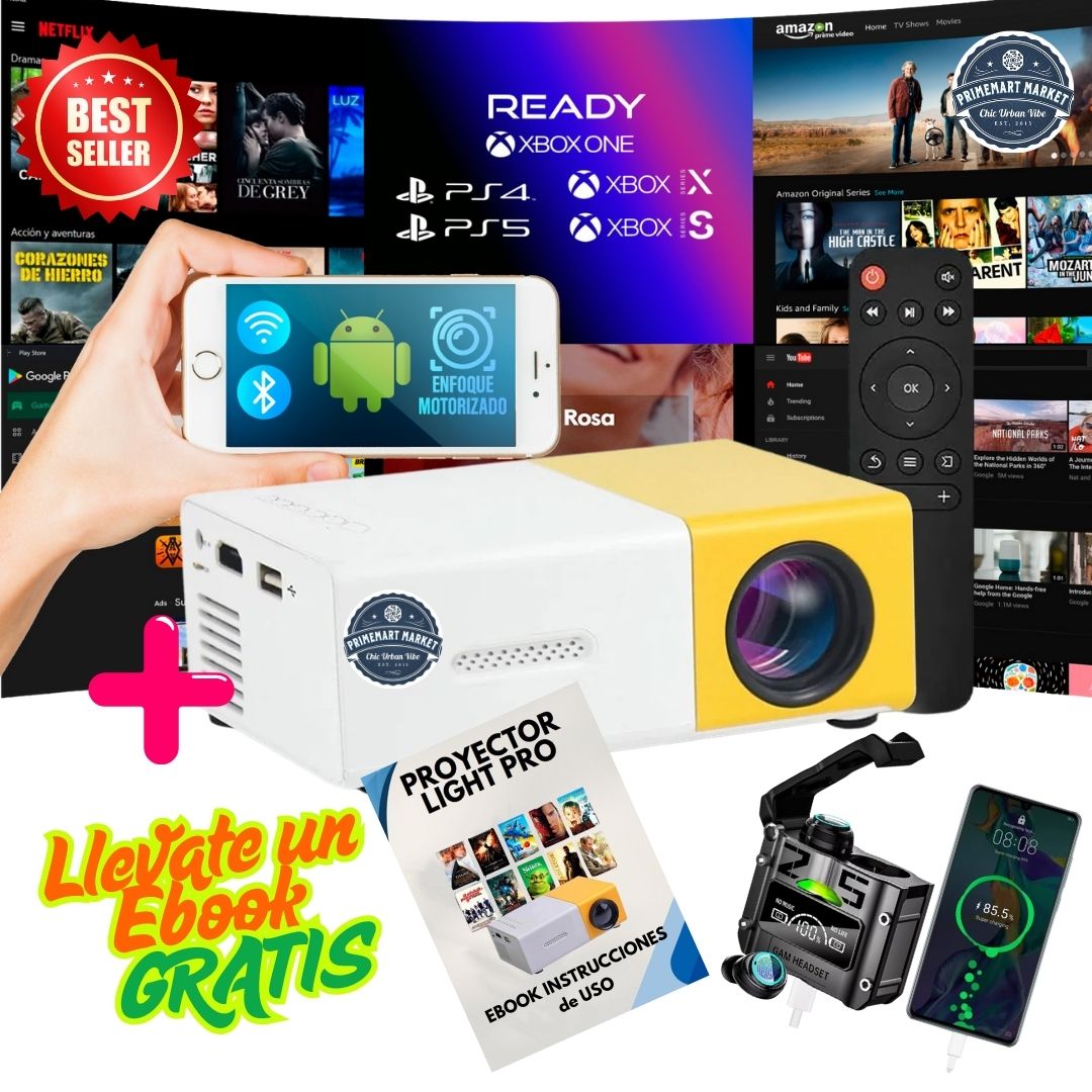 Mini Proyector Light Pro + EBOOK GRATIS!